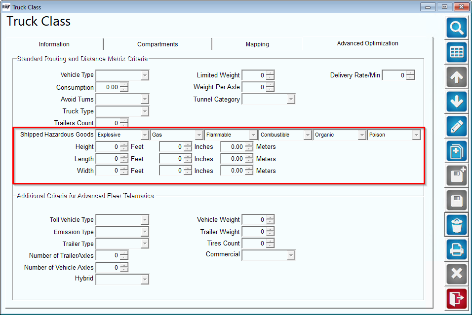 Hazmat Routing Setting Hazardous Materials in Mango Mapping